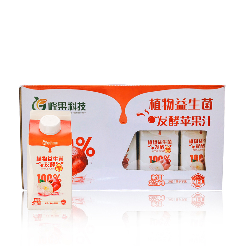 FENG GUO植物益生菌发酵苹果汁285ml*8盒（单位：箱） 拿铁色